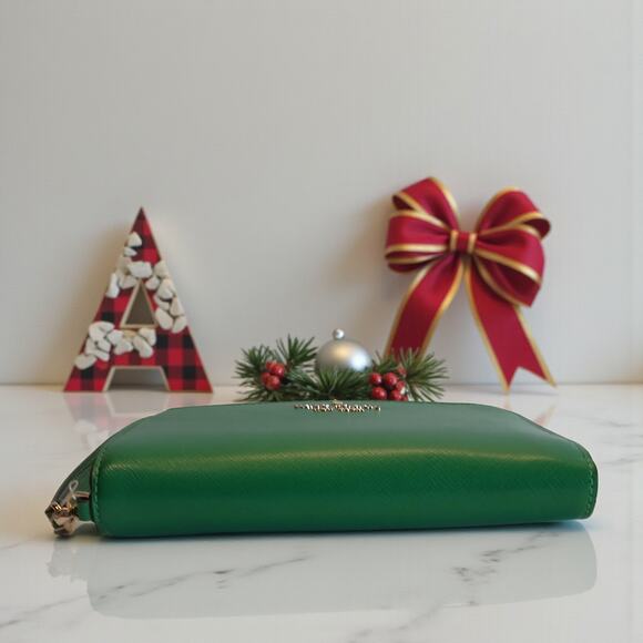 NWT - Kate Spade Staci Saffiano Leather Phone Wallet Wristlet in Green - Picture 5 of 13